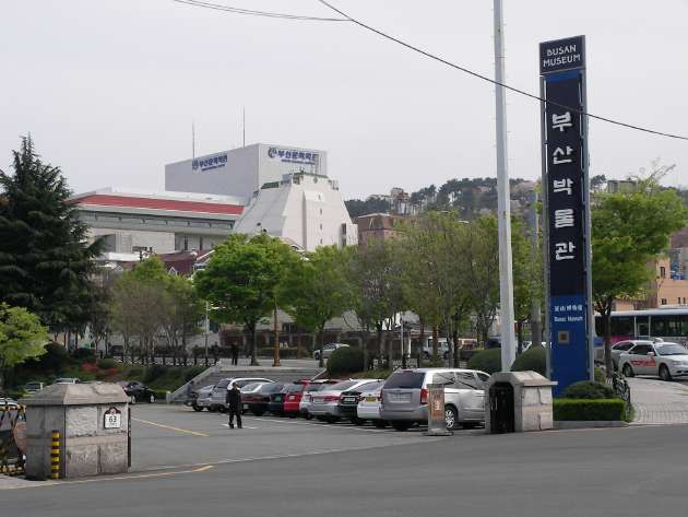 釜山博物館の駐車場